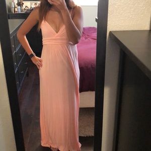 Light pink maxi dress